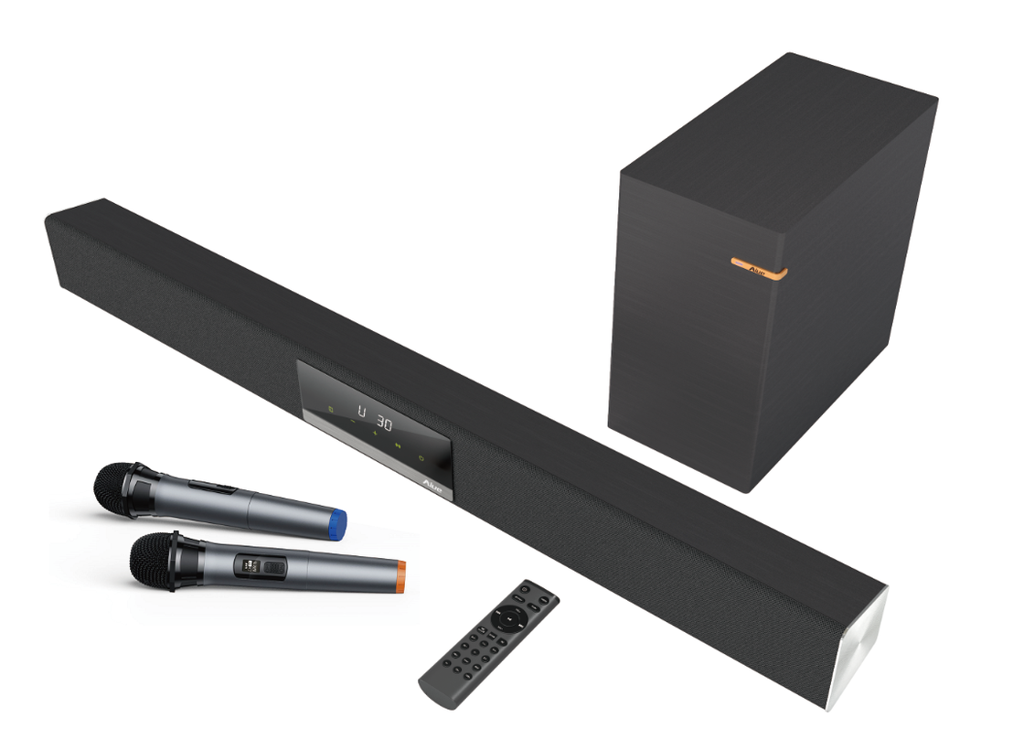 12 inch draadloze luidspreker met microfoon 120W RMS thuisbioscoop karaoke-soundbar