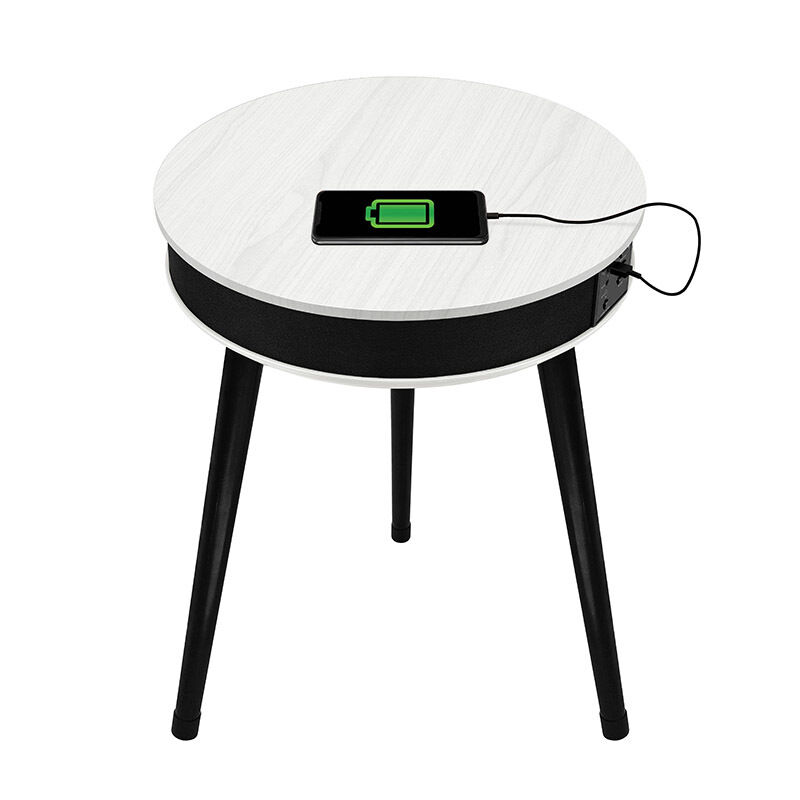 20W MDF Desktop Bluetooth Speaker, Home Audio Wireless Smart Speaker with TWS & Wireless Charging