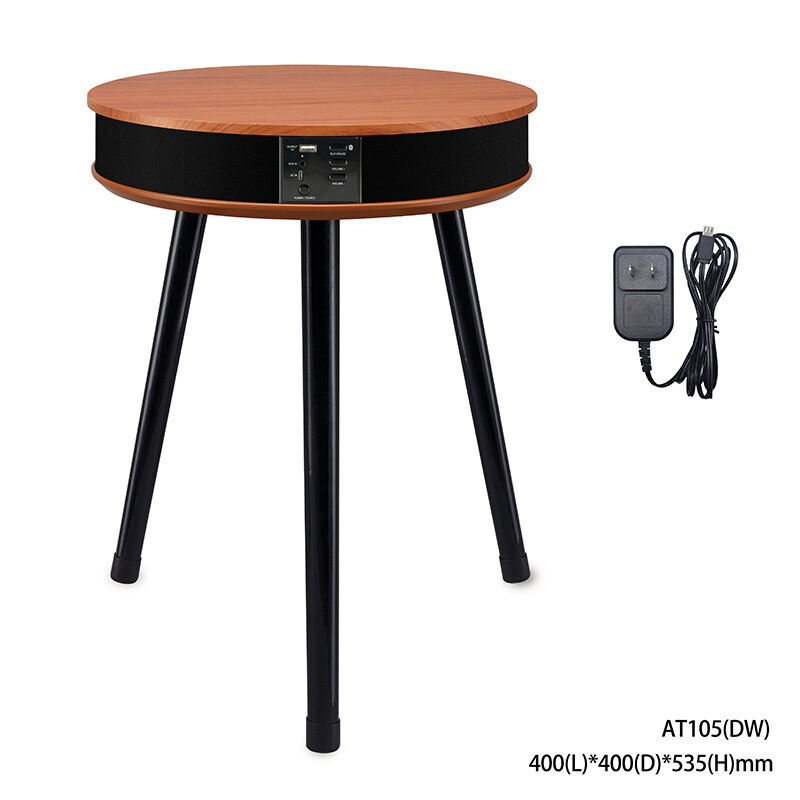 Custom Indoor Smart Meubels Side Koffietafel Met Solid Houten Luidsprekers