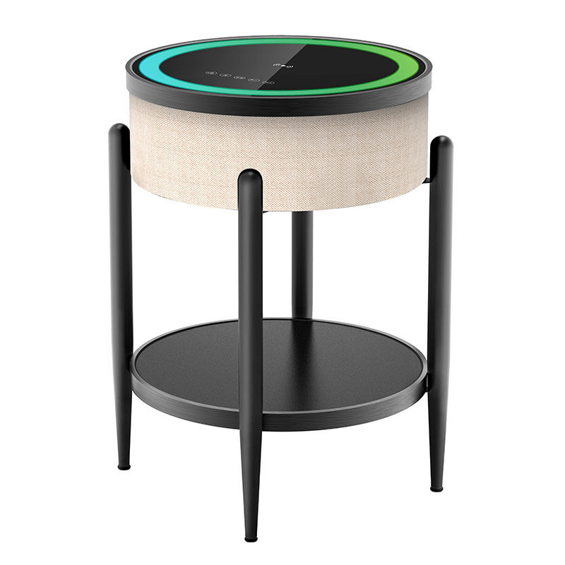 Portable Wireless Charging Speaker Table LED Bedside Lamp Speaker For Bedroom Office