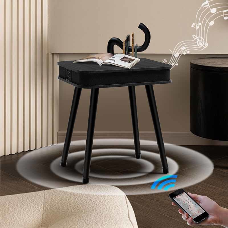 Multifunktionaler Smart-Tisch für Zuhause eingebaut in Stereo-Lautsprecher drahtloses Laden Kaffeetafel