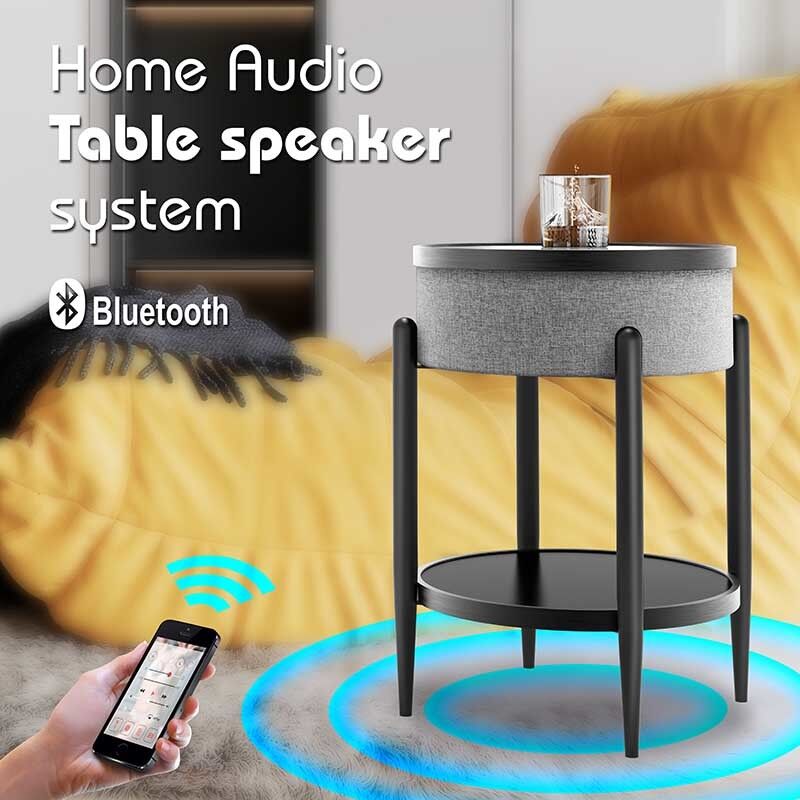 Portable Wireless Charging Speaker Tisch LED Schlafstuhl Lampen Lautsprecher Für Schlafzimmer Büro