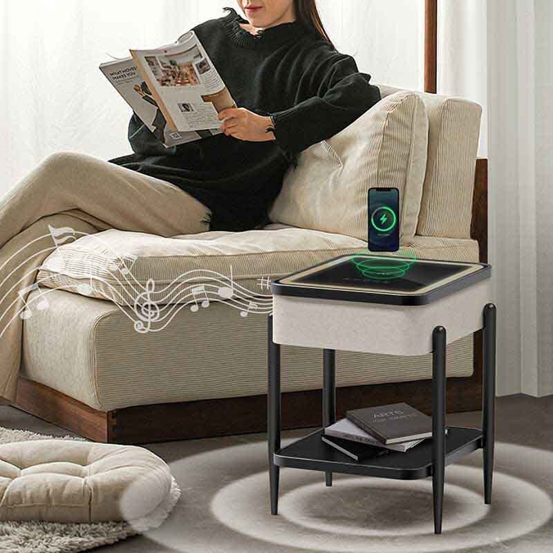 Multifuntcional 3 em 1 Porta-vozes de mesa Bluetooth Porta-vozes de mesa com carregamento sem fio