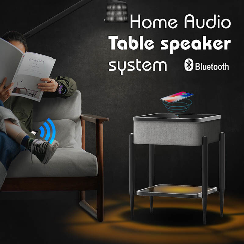 Smart Coffee Table Bluetooth 5.1 draadloos opladen met HIFI-luidsprekers