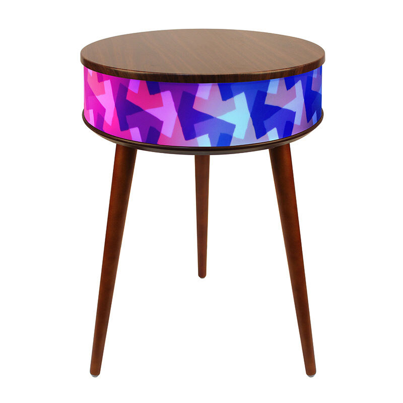 Tableau de chevet LED moderne Tableau de nuit intelligent haut-parleur Bluetooth intégré dans le chargeur sans fil