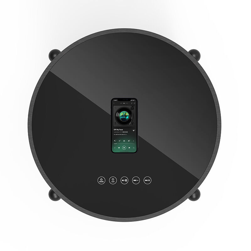 Portable Wireless Charging Speaker Table LED Bedside Lamp Speaker For Bedroom Office