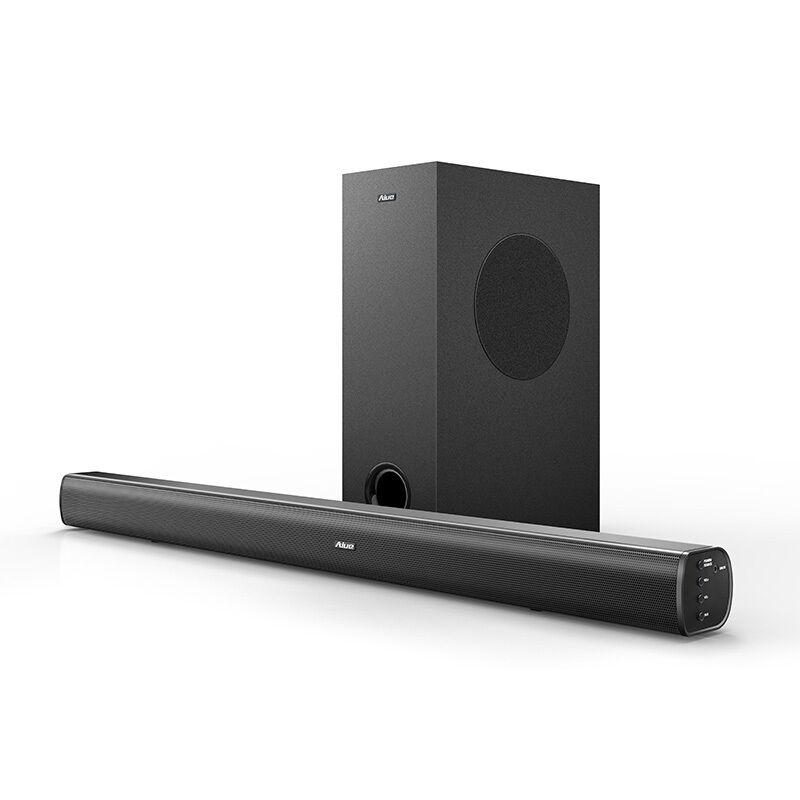 100W 2.1 Ch TV Soundbar Speaker Wireless With Subwoofer FM Card Pro Moive Mode