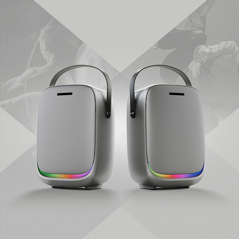 TWS คาราโอเกะลำโพงบลูทูธไร้สายแบบพกพาพร้อม MIC IP54 กันน้ำ