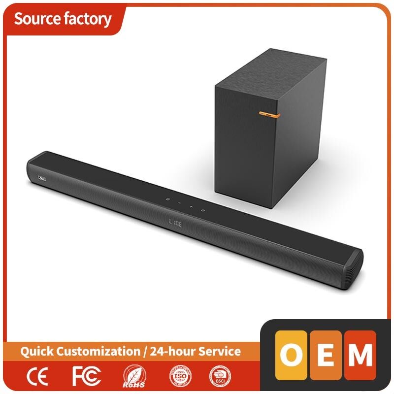 2.1 Channel Soundbar with Wireless Subwoofer: Immersive Deep Bass & Seamless HDMI ARC Connectivity for Your Home Cinema