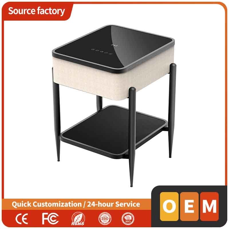 Smart Qi-Charging Desk with Built-in Bluetooth Speakers