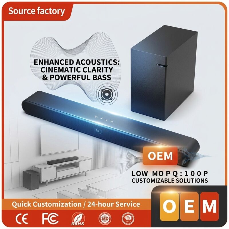 TV Soundbar Speaker AS510-2.1 100W 1000W Audio Surround Home Theater Deep Bass Wireless Subwoofer