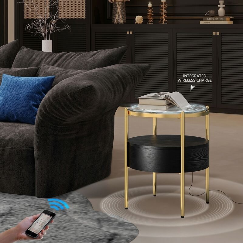 Smart Home Furniture C9 30W RMS Charging Side Charger Wireless Charging Modern Living Room