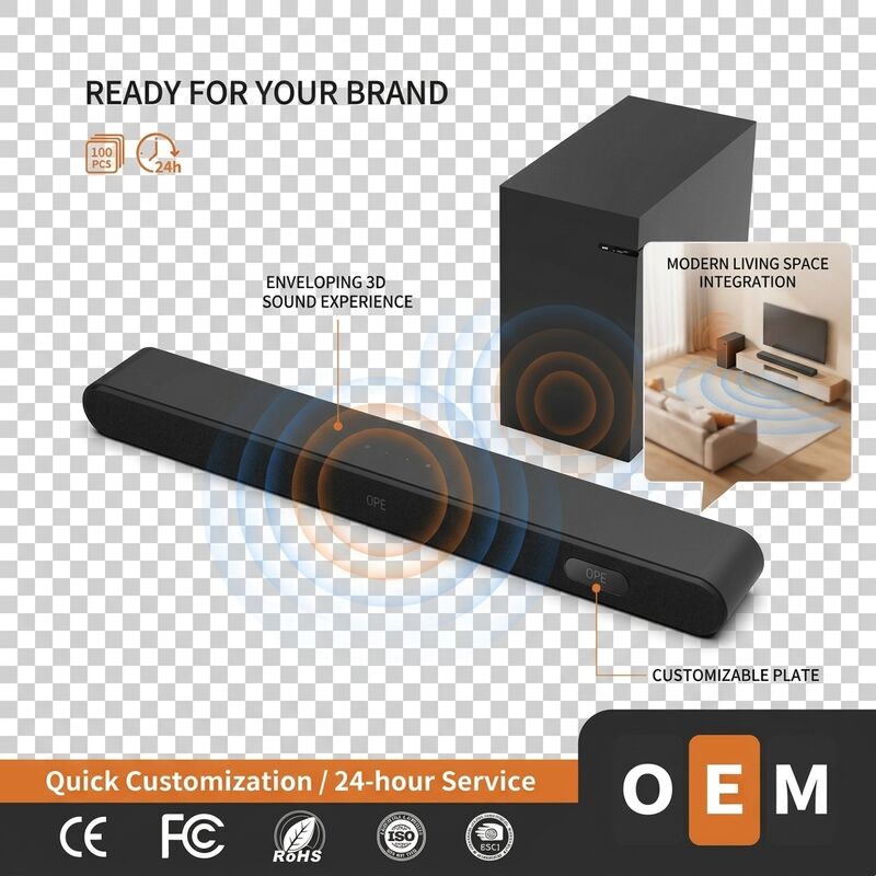 TV Soundbar Speaker AS510-2.1 100W 1000W Audio Surround Home Theater Deep Bass Wireless Subwoofer
