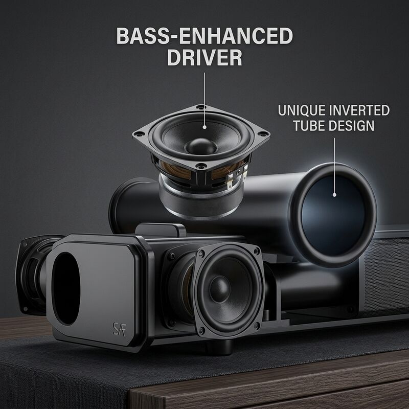 Home Theater Soundbar system ASW280-4.1U 140W Subwoofer 100W Heavy Bass Immersive Audio