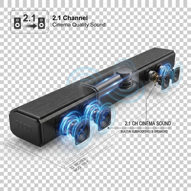 Home Theater Soundbar system ASW250-5.1DOLBY 150W 3D Surround Heavy Bass Immersive Audio