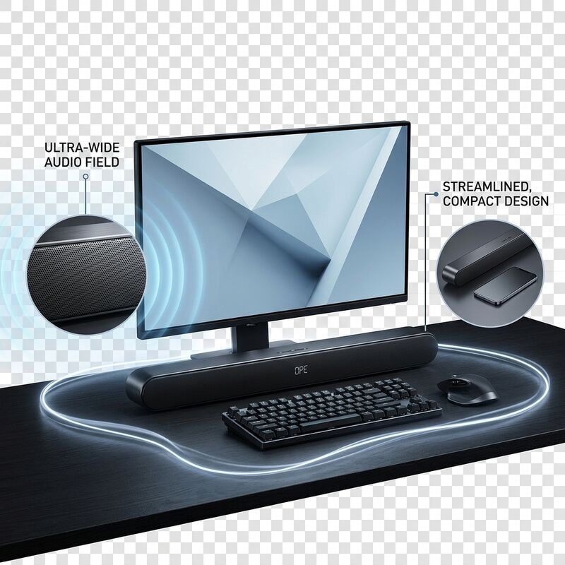 PC Soundbar Speaker AS-P2 2.0 High Power Desktop Audio Monitor Speaker Video Calls