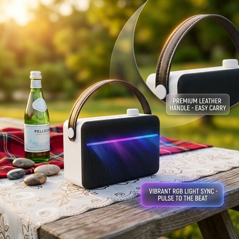 Wireless Portable Bluetooth Speaker AM1 65W 60W Wooden Bookshelf Outdoor Party Long Battery