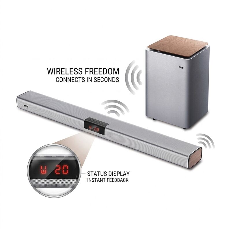 Bluetooth Soundbar Speaker AS120-2.0 ARC Big Power Super Bass TV Audio Wireless Streaming