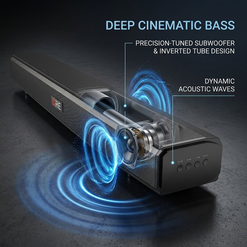 Home Theater Soundbar system ASW250-5.1DOLBY 150W 3D Surround Heavy Bass Immersive Audio