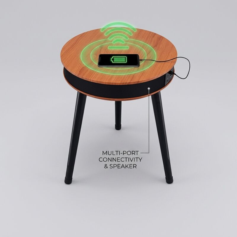 Smart Home Furniture C9 30W RMS LED Glass Integrated Wireless Charging Modern Living Room