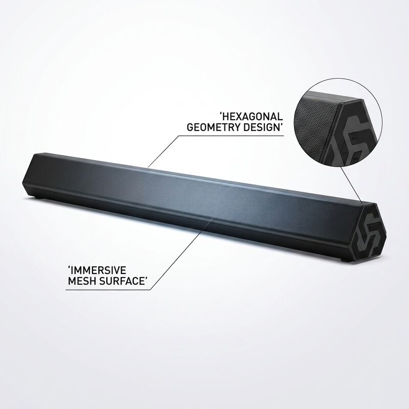 Bluetooth Soundbar Speaker AS-P1 10W 2.0 Channel Audio Super Bass TV Audio Wireless Streaming