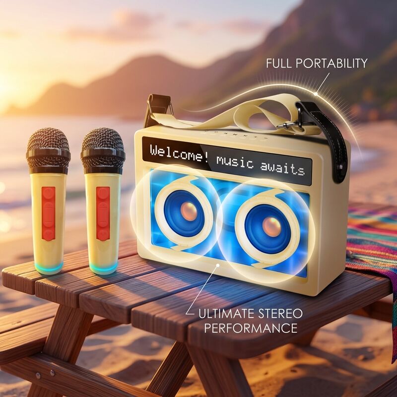 Wireless Portable Bluetooth Speaker BT448 5W Karaoke Outdoor Party Long Battery Waterproof