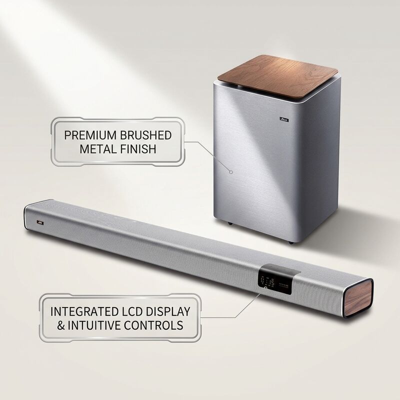Bluetooth Soundbar Speaker AS-P1 10W 2.0 Channel Audio Super Bass TV Audio Wireless Streaming