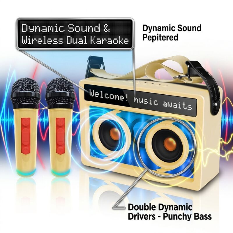 Wireless Portable Bluetooth Speaker C155 20W RGB Wall Mount Outdoor Party Long Battery