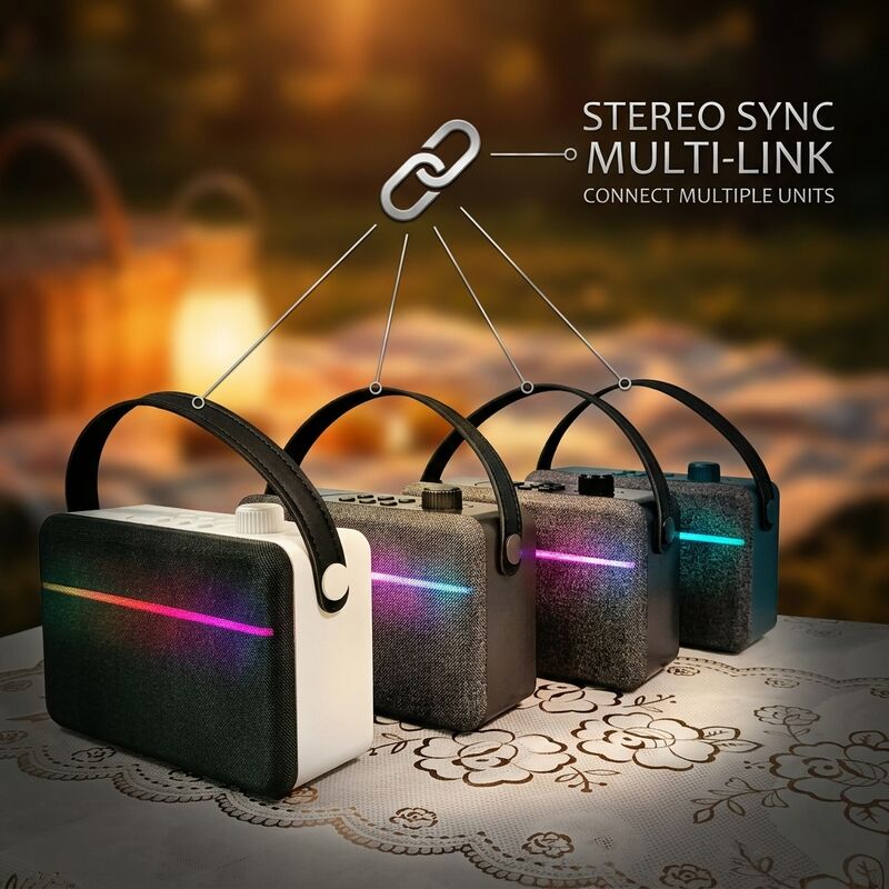 Wireless Portable Bluetooth Speaker BT448 5W Karaoke Microphone Outdoor Outdoor Party