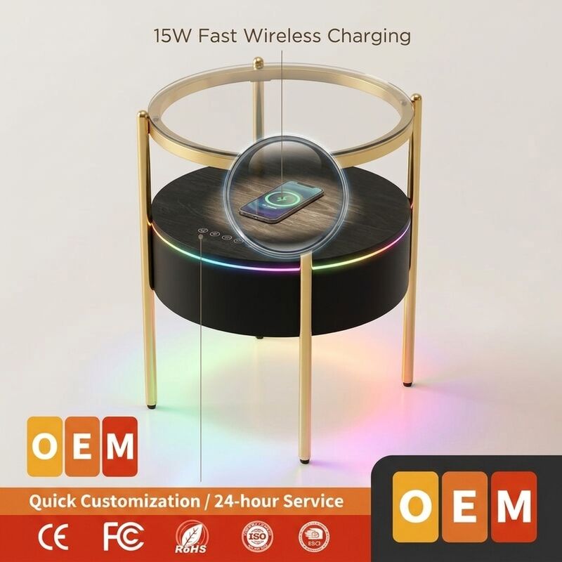Smart Home Audio ATC638-2.1 65W Nightstand Bedroom Modern Living Room Wireless Streaming