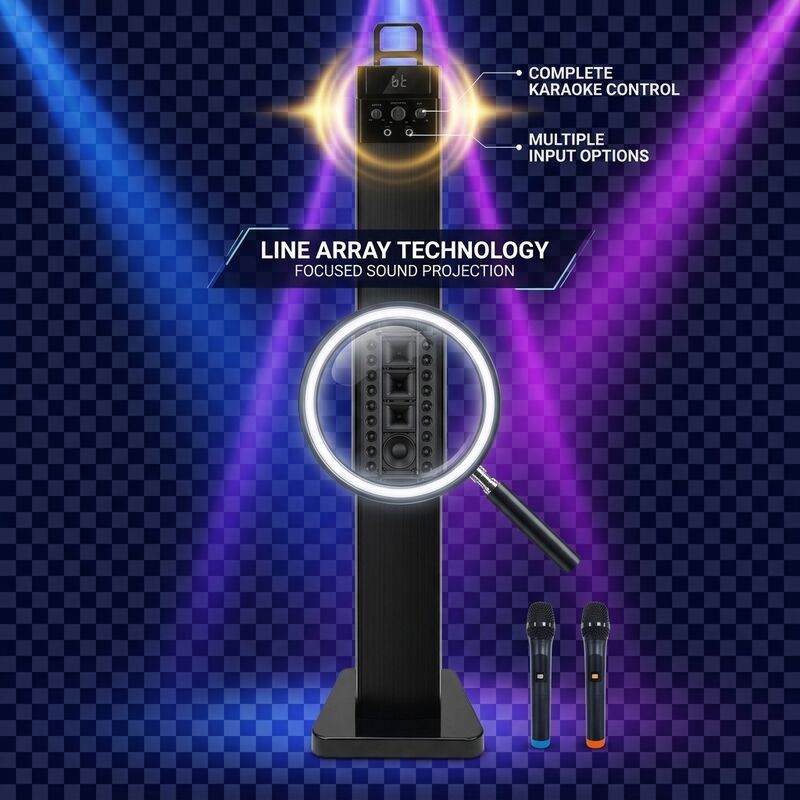 Home Karaoke Speaker AT620 80W RMS 10