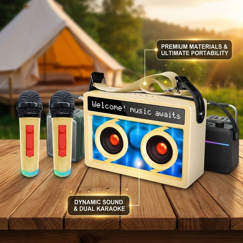Wireless Portable Bluetooth Speaker C155 20W RGB Wall Mount Outdoor Party Long Battery
