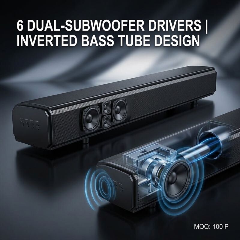 Home Theater Soundbar system ASW150-2.1UR 120W 3D 4.1 Subwoofer Heavy Bass Immersive Audio