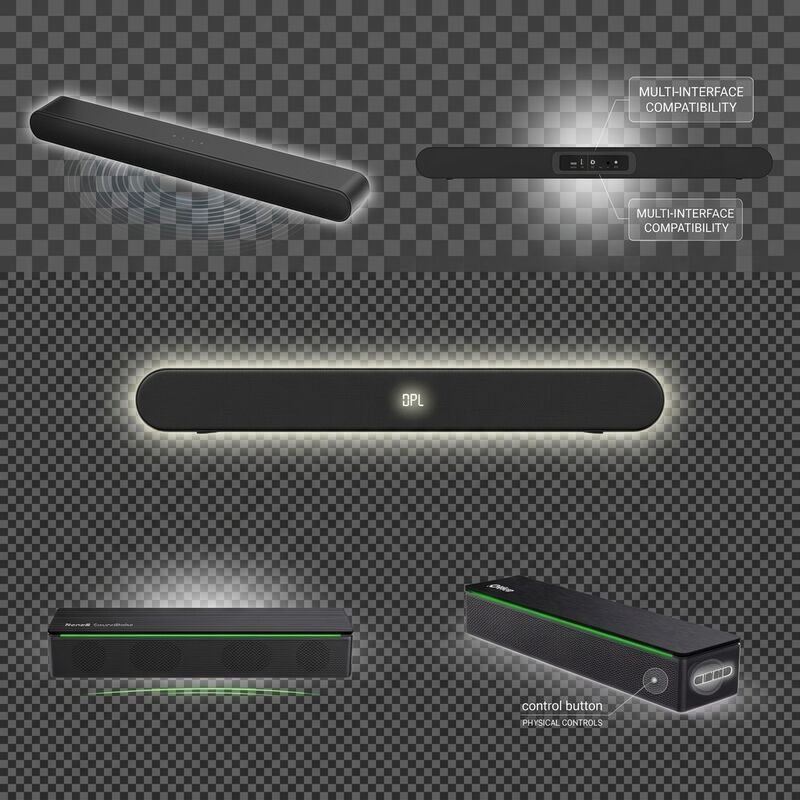 PC Soundbar Speaker AS-P1 10W Compact Mini Desktop Audio Monitor Speaker Video Calls