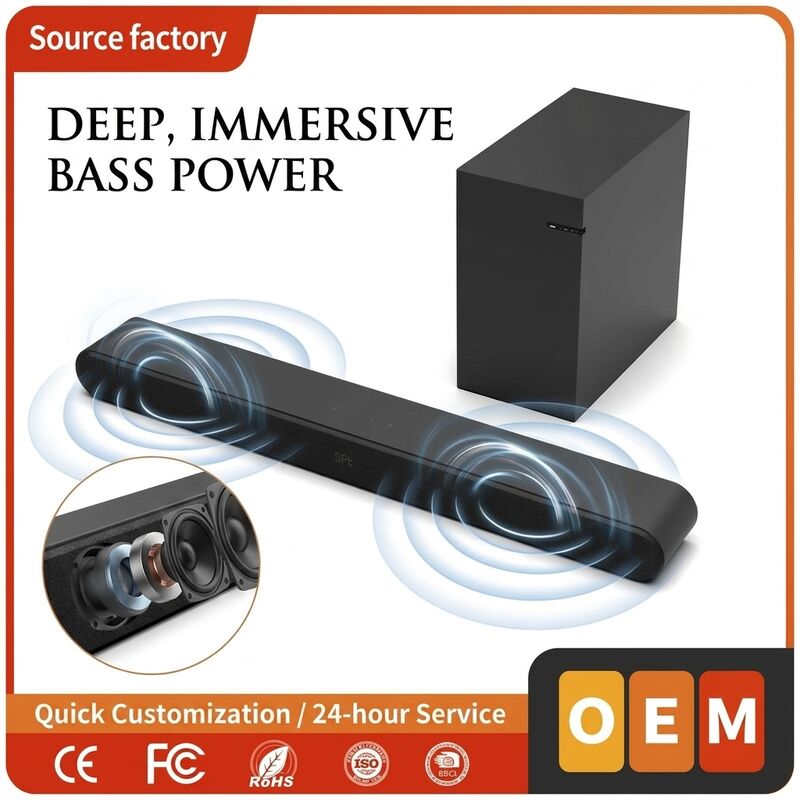 TV Soundbar Speaker ASW530-2.1 60W 100W Subwoofer Bluetooth 5.0 Home Theater Deep Bass