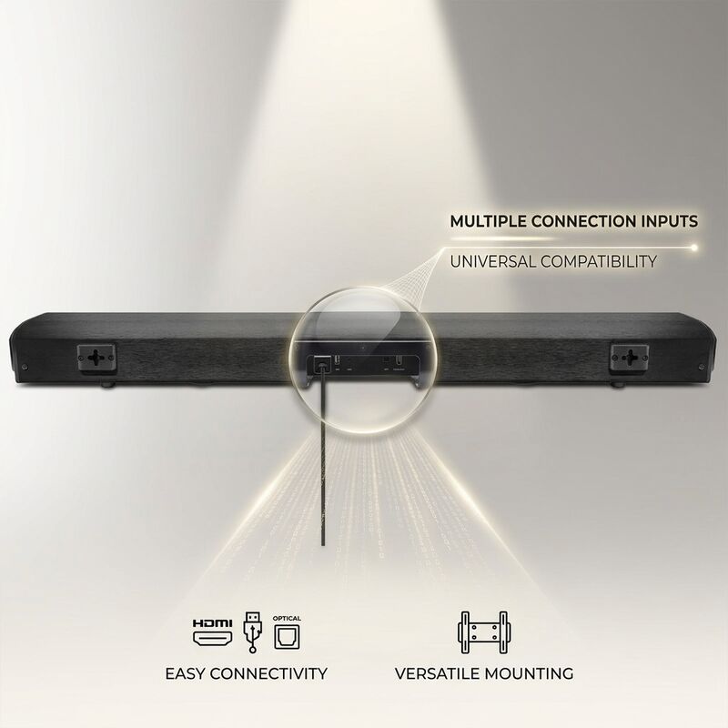 Wireless Soundbar Speaker AS510-2.1 100W Karaoke Microphone High Surround Sound ARC HDMI