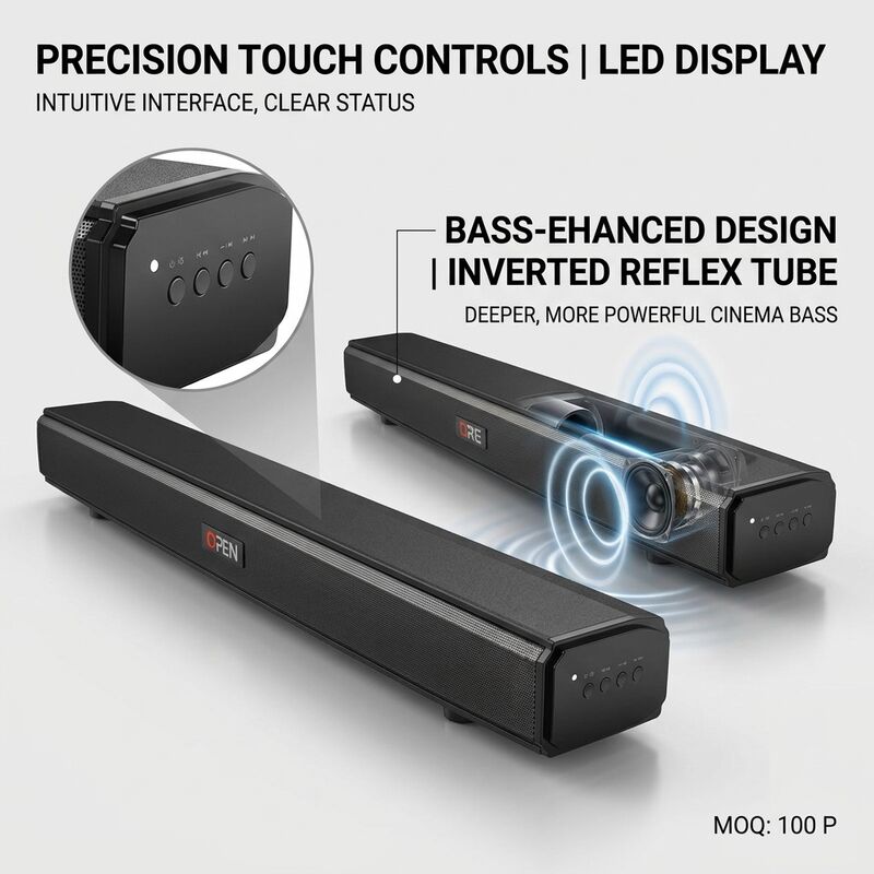 Home Theater Soundbar system ASW280-2.1U 120W Subwoofer Karaoke Heavy Bass Immersive Audio