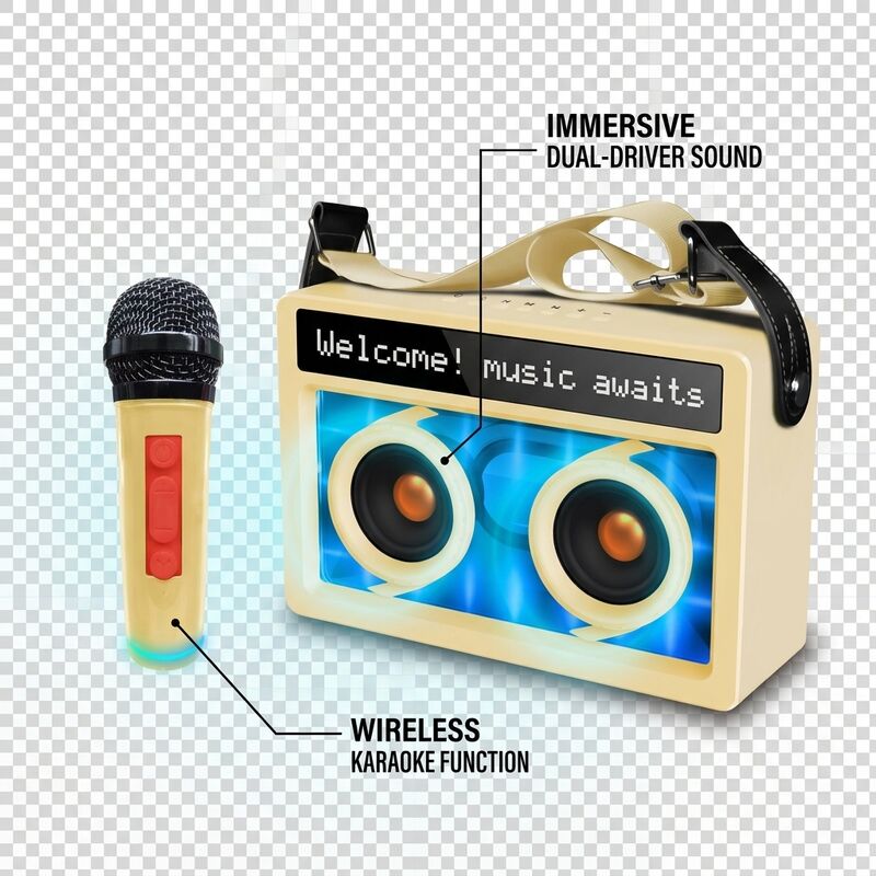 Wireless Portable Bluetooth Speaker C15 20W RGB Wall‑Mounted & Outdoor Party Long Battery