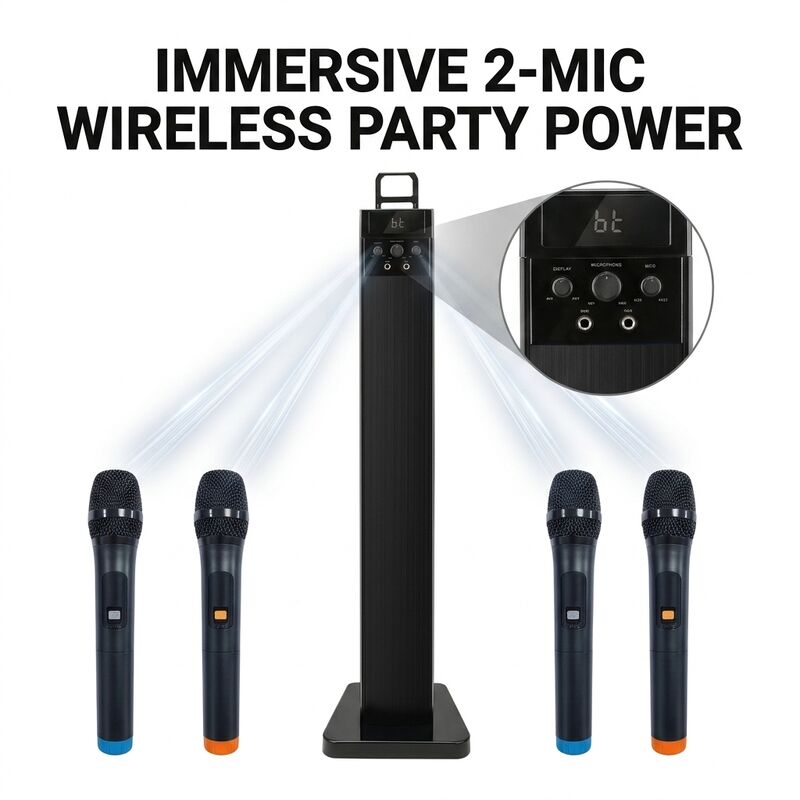 Home Karaoke Speaker AS680-2.1 150W RMS ARC Karaoke Party Tower Design Powerful Bass
