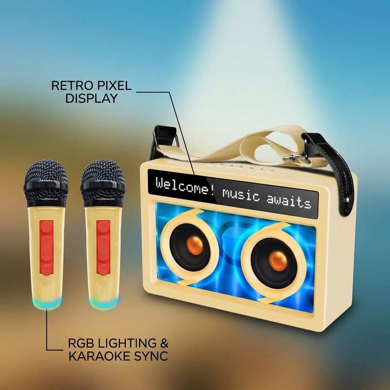 Wireless Portable Bluetooth Speaker C15 20W RGB Wall‑Mounted & Outdoor Party Long Battery