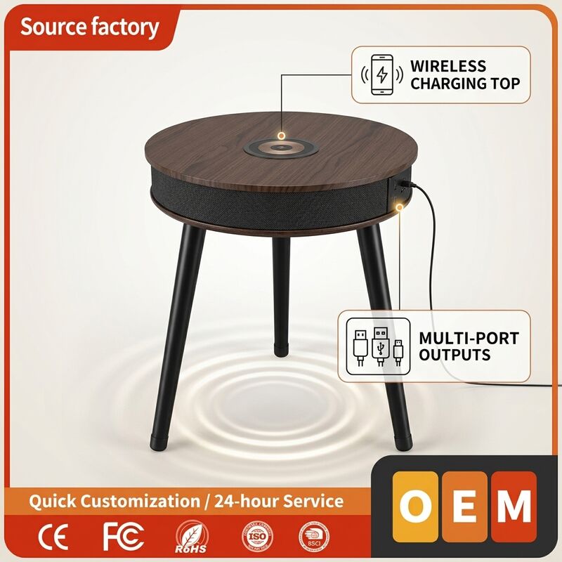 Smart Home Furniture C11 10W RMS BT5.4 Modern Wireless Charging Modern Living Room