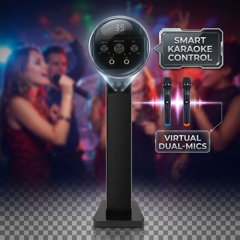 Home Karaoke Speaker AS680-2.1 150W RMS ARC Karaoke Party Tower Design Powerful Bass