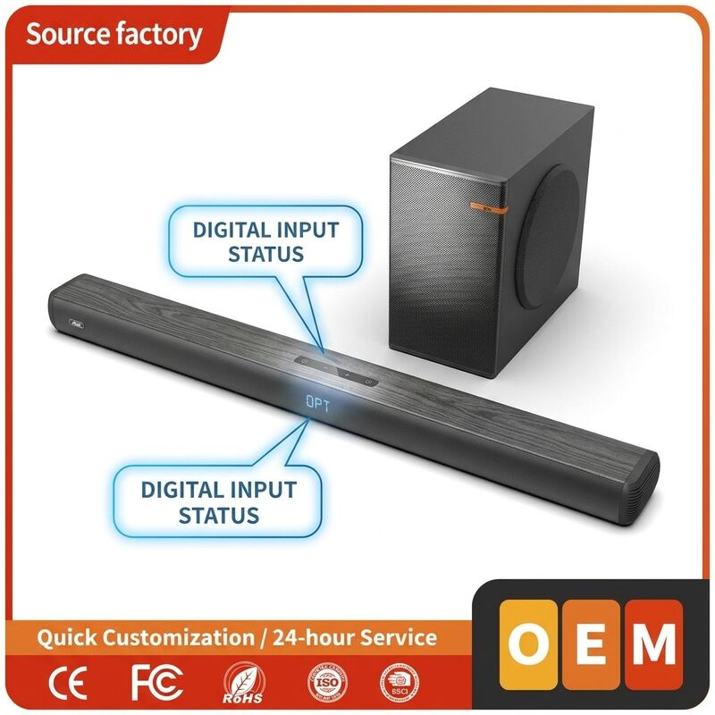 Wireless Soundbar Speaker ASW150-2.1UR 100W 89.5CM Subwoofer Surround Sound ARC HDMI