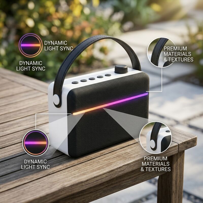 Wireless Portable Bluetooth Speaker AK3 30W Microphone Waterproof Outdoor Party Long Battery