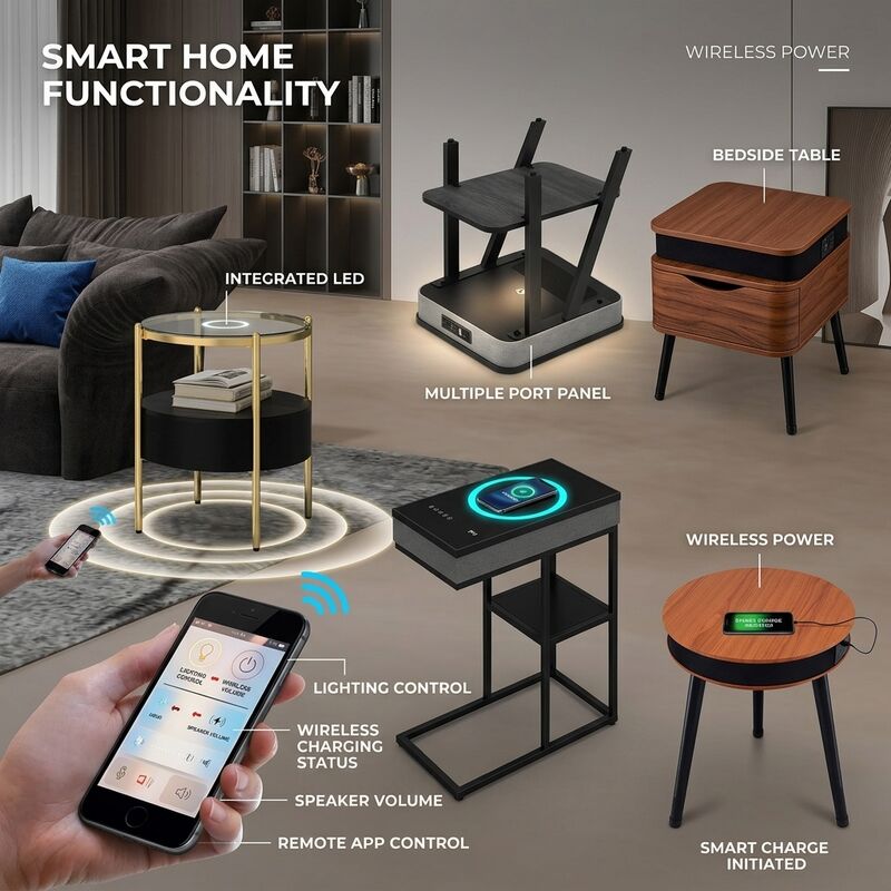 Smart Home Furniture C9 30W RMS Multifunction Cafe Living Wireless Charging Modern Living Room