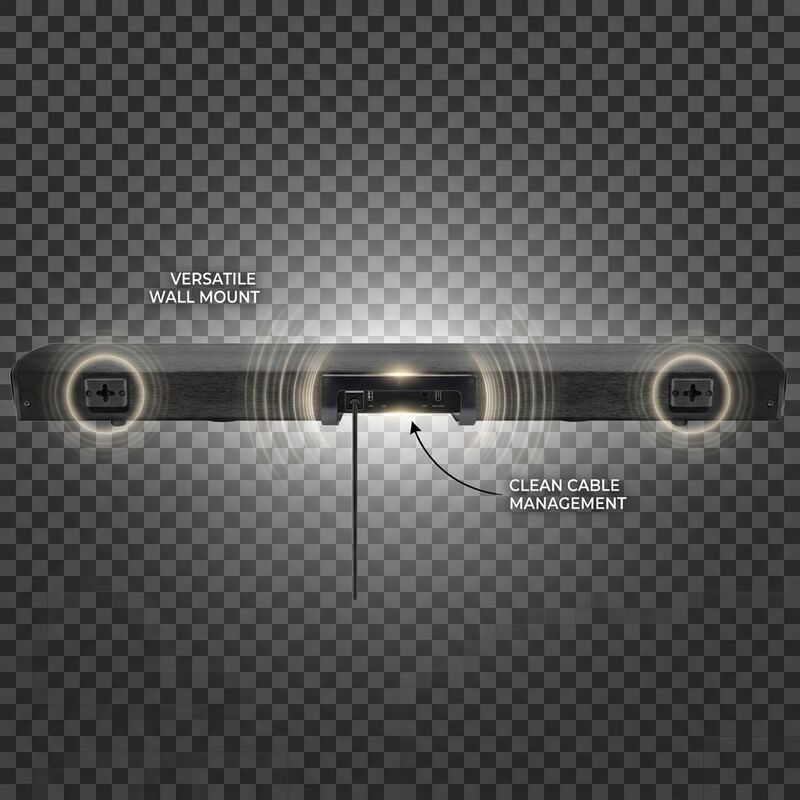 Wireless Soundbar Speaker ASW150-2.1UR 100W 89.5CM Subwoofer Surround Sound ARC HDMI