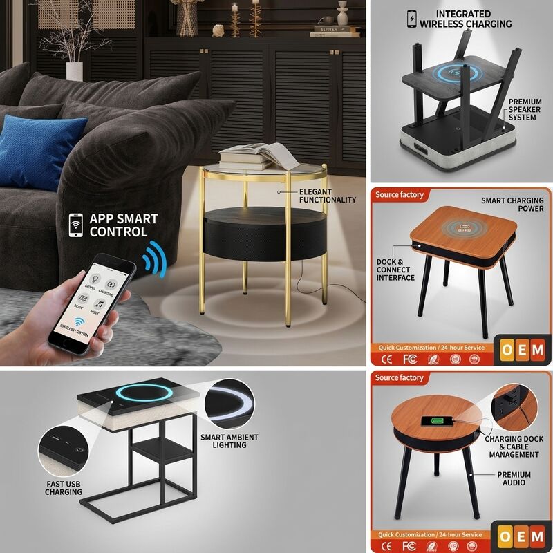 Smart Home Furniture AT600 65W RMS 5.1 Charging Wireless Charging Modern Living Room