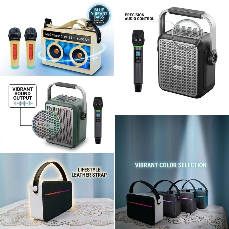 Wireless Portable Bluetooth Speaker AK3 30W IP54 Karaoke Outdoor Party Long Battery