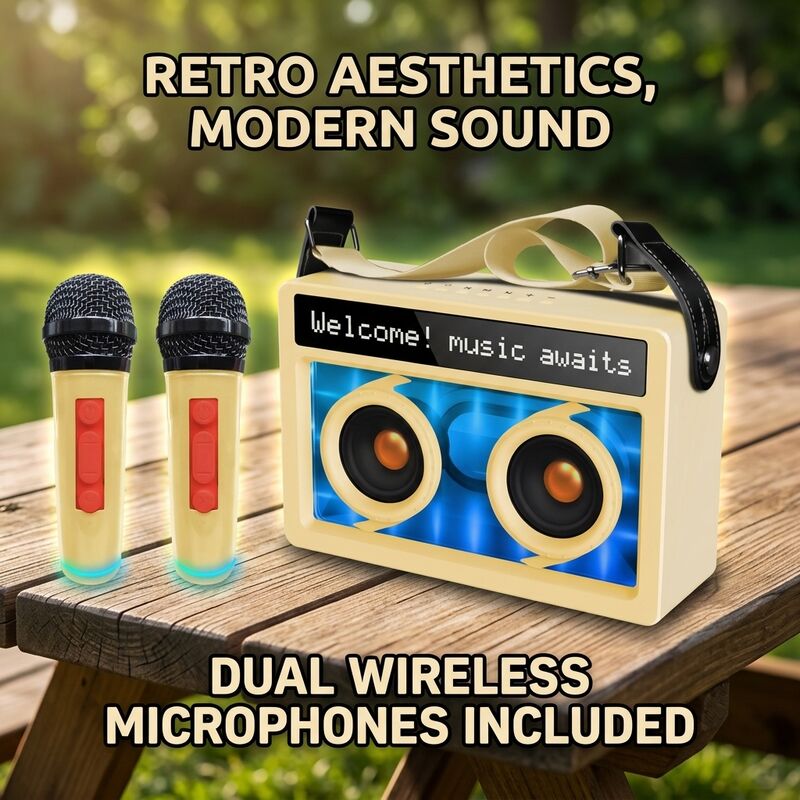 Wireless Portable Bluetooth Speaker AK3 30W IP54 Karaoke Outdoor Party Long Battery