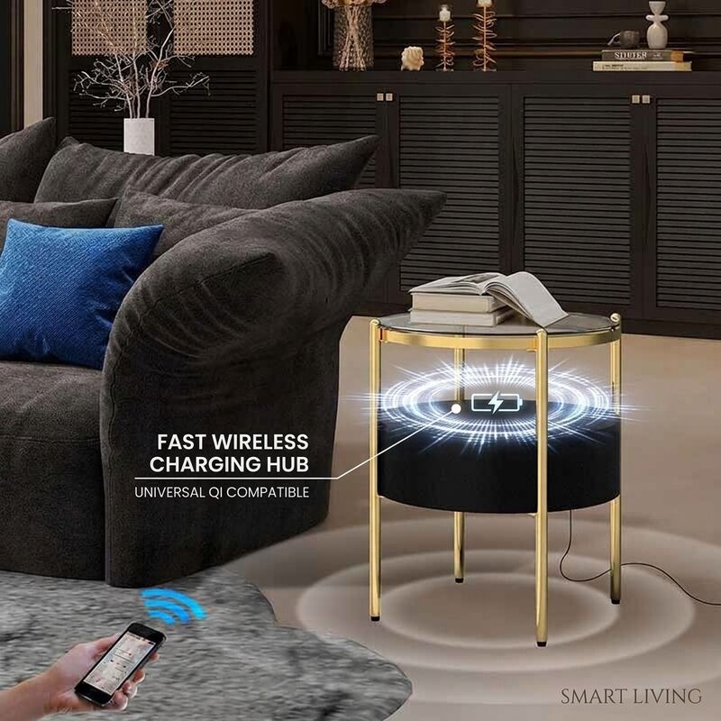 Smart Home Furniture C9 30W RMS Charging Side Charger Wireless Charging Modern Living Room